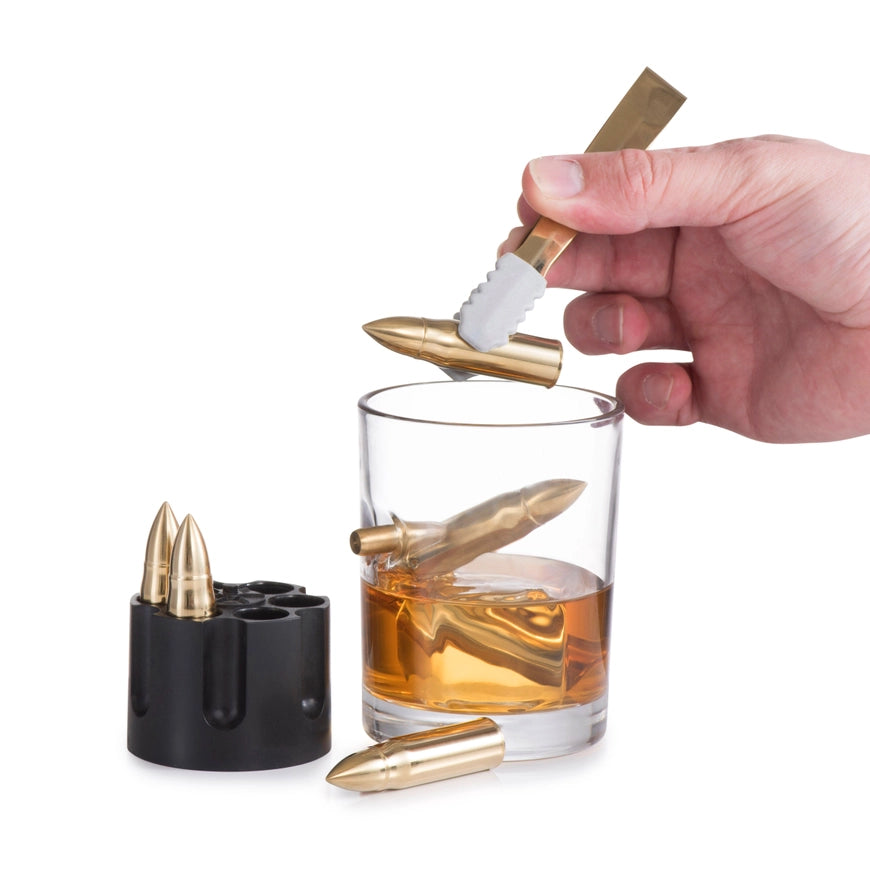 Gold Bullet Stones Gift Set Wooden Box